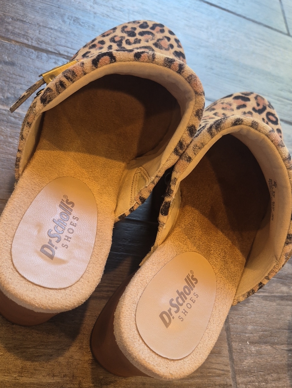 Dr. Scholl's Original Collection Joy Animal Print Stud Detail Platform Clogs, 8 - Picture 10 of 16